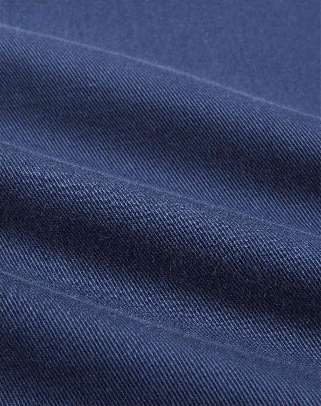 标志海军蓝色 素色百搭纯棉标准窄脚休闲裤