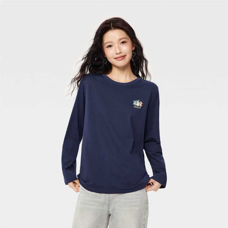 ����ū 2025���ﶬ����С�����������ŮʿT��Բ����֯����T��Ů�� 29Ԫ