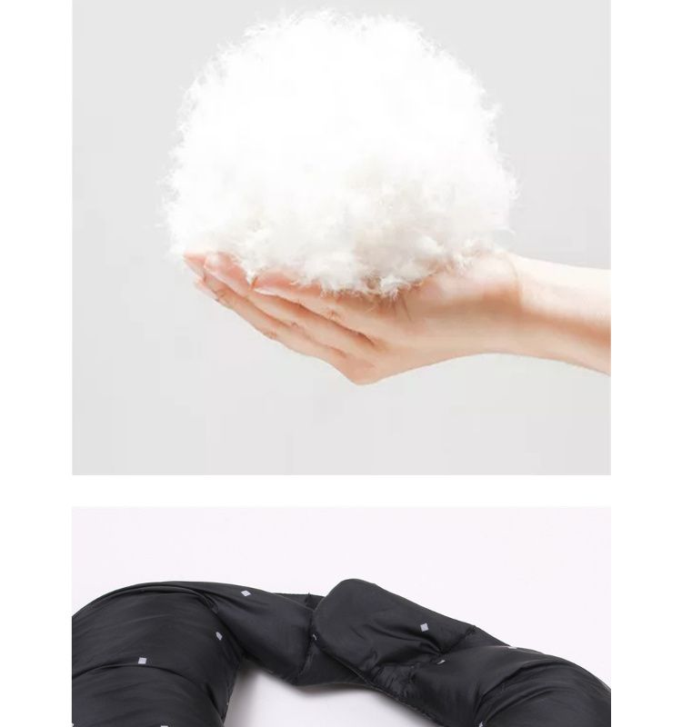 2018年新品 佐丹奴 标志黑x标志黑x皎雪色 可机洗90%白鸭绒双面修身连