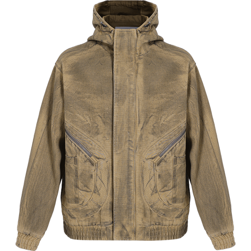 URBAN REVIVO UR2025秋冬潮流抽绳连帽夹克外套UMV150011 219元