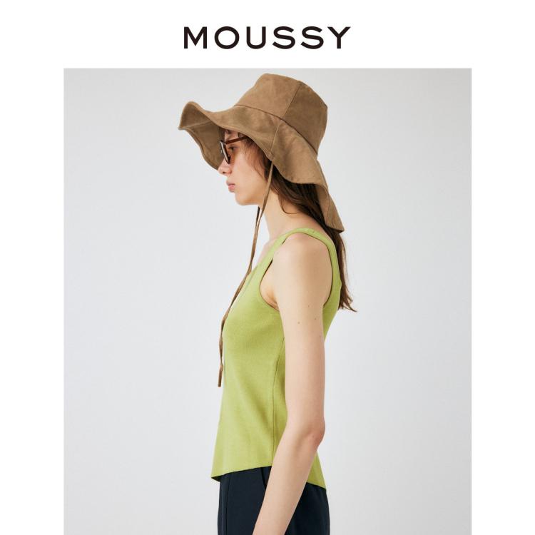 MOUSSY 春夏新品不规则设计修身款易搭配背心010GSG70-0760 6920877073826959832