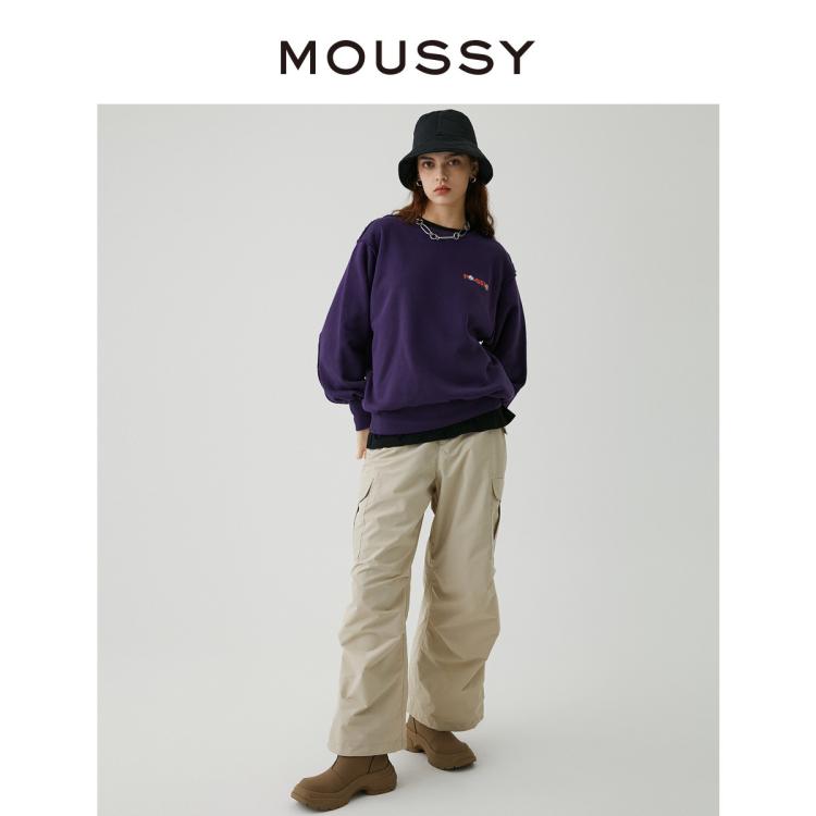 MOUSSY MOUSSY 秋季中性风刺绣卫衣010GA590-5460 6921026007168556440