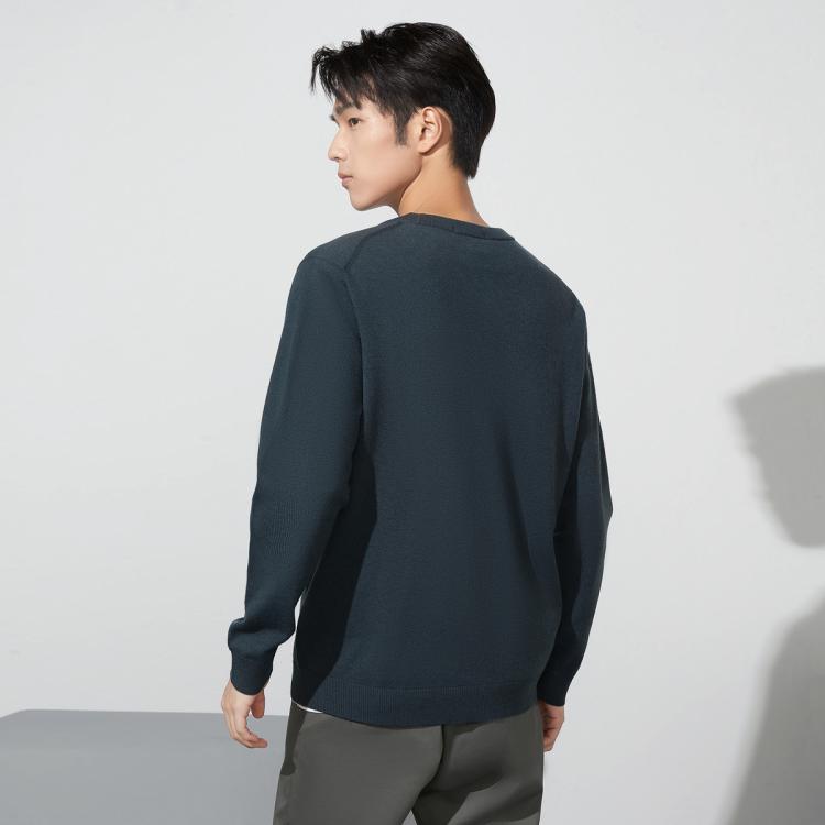 海澜之家 【含羊毛】秋冬热销易打理一体无缝商务打底衫百搭男士针织衫毛衣