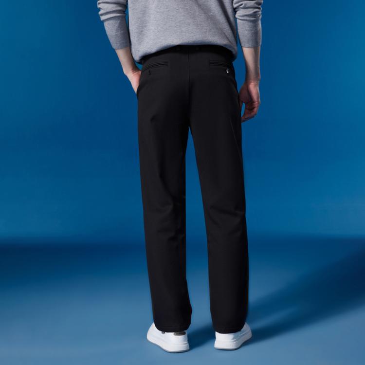 海澜之家 【加绒加厚】冬季轻商务时尚通勤保暖御寒易打理男士休闲裤