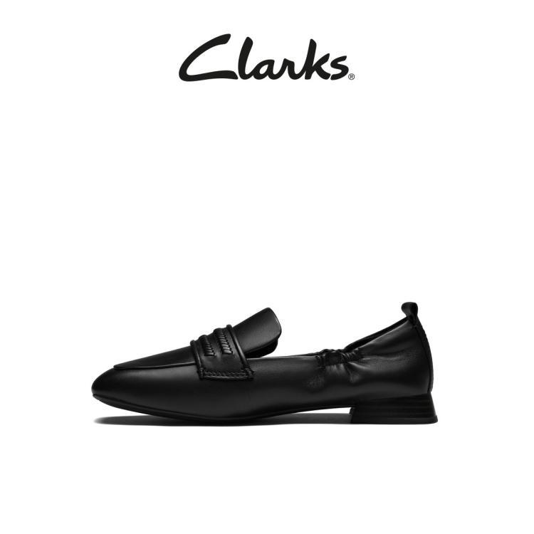 CLARKS clarks Clarks其乐轻舞系列女鞋法式羊皮乐福鞋英伦通勤方头单鞋 6921139264836212823