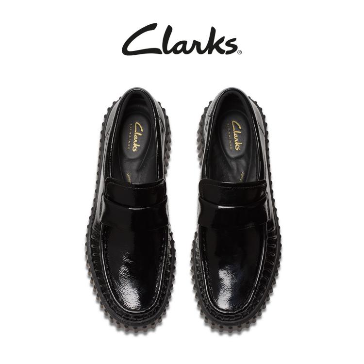 CLARKS clarks Clarks其乐Torhill系列女鞋新款厚底饼干乐福鞋 6921121690635766551