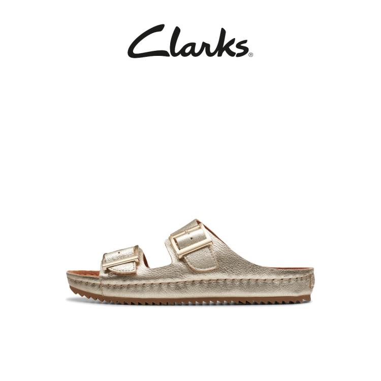 Clarks 其乐布鲁克林系列女鞋拖鞋夏复古勃肯鞋凉鞋 In Multi