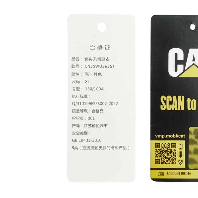 CAT CAT 【蜡染棉毛圈面料】CAT秋冬24款男士户外休闲时尚印花卫衣