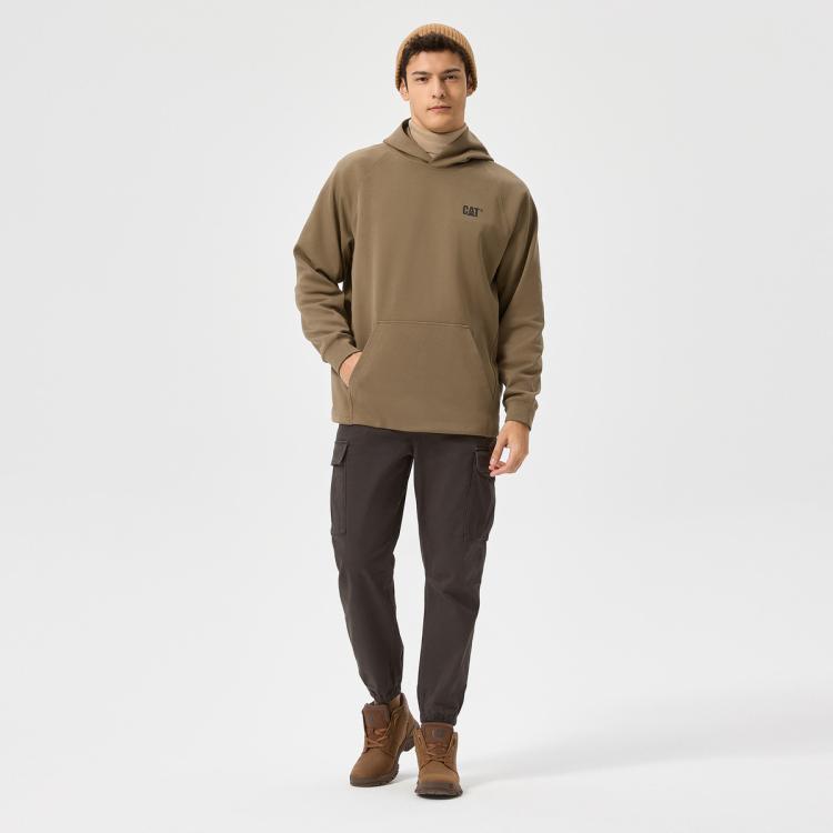 CAT CAT 【高弹棉感面料】CAT秋冬24款男士户外插肩袖连帽套头卫衣