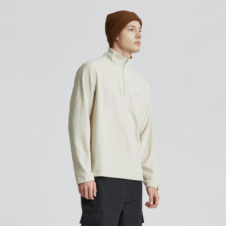 CAT CAT 【摇粒绒面料】CAT秋季24款男士舒适半开领易脱设计休闲卫衣