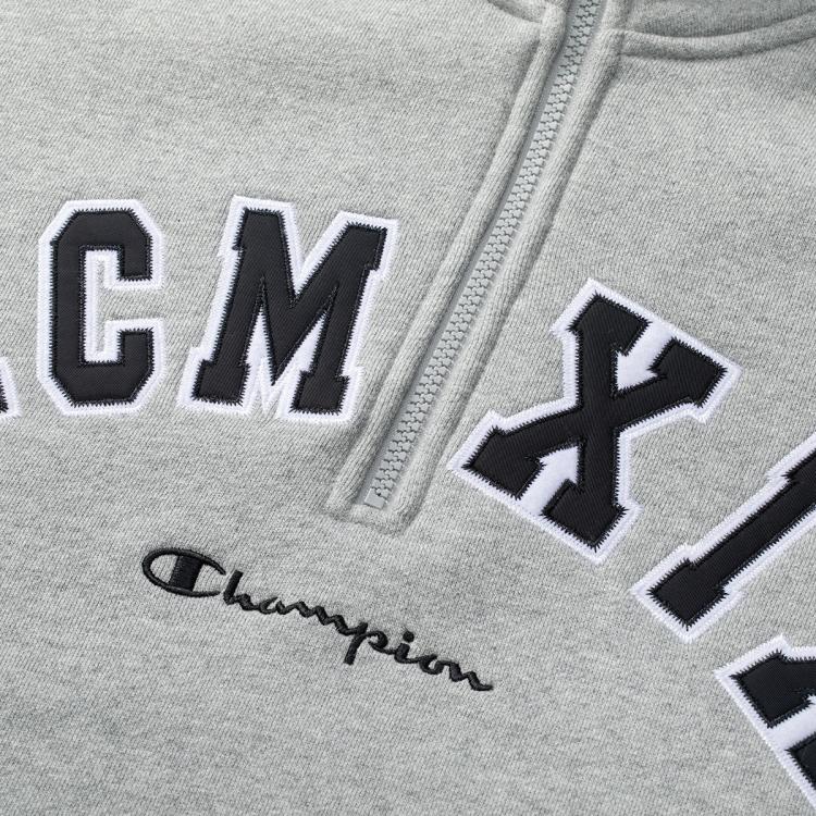 CHAMPION Champion 【品牌直营】秋冬男士刺绣logo套头卫衣立领休闲加绒保暖