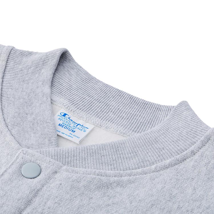 CHAMPION Champion 【品牌直营】秋冬小Clogo开衫圆领卫衣外套男加绒保暖休闲