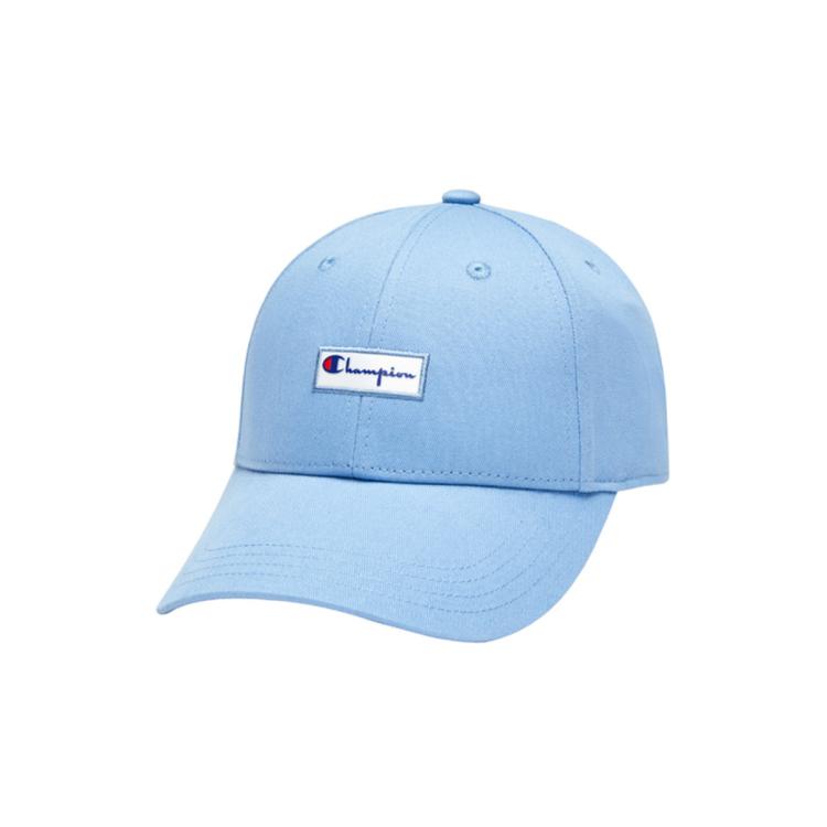 Champion 【品牌直营】 男女情侣款草写贴布logo鸭舌帽 In Blue