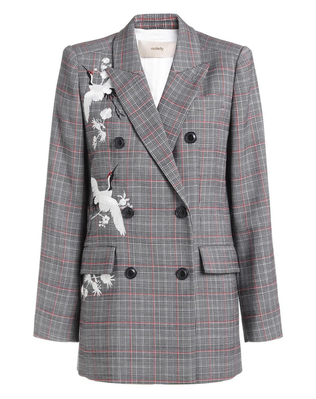 欧时力刺绣毛呢西装外套1jy4344500923_唯品会