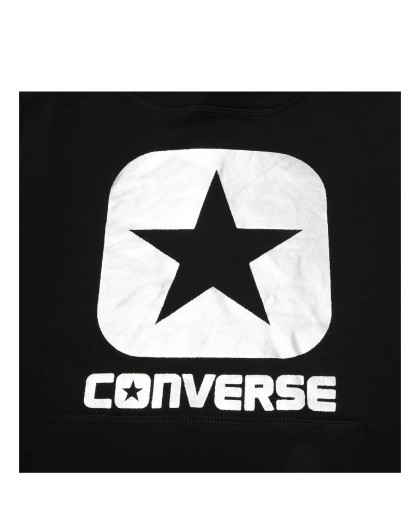 匡威converse 休闲时尚 女子黑色卫衣套头衫