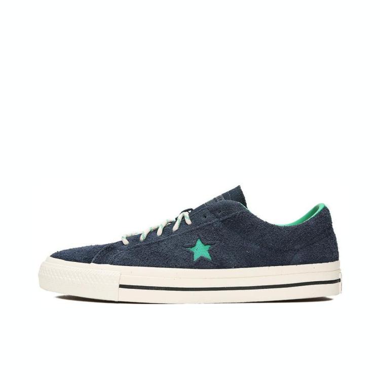 Converse One Star Pro 百搭休闲翻毛皮 男女同款板鞋休闲鞋 In Blue