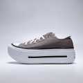 converse 【Double Stack】厚底增高男鞋女鞋棕色低帮帆布鞋