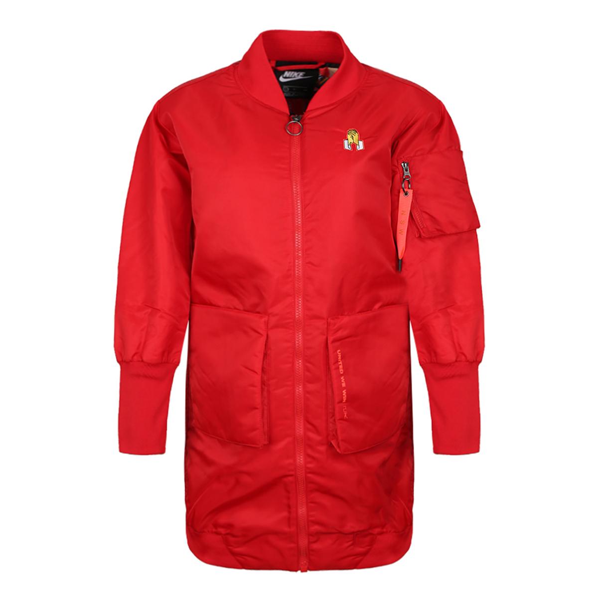 耐克nike nsw syn fill parka cny ma女款夹克 红 l
