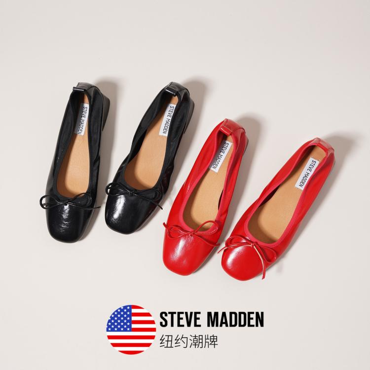 Steve Madden 思美登春夏季牛皮浅口蝴蝶结通勤鞋单鞋女皮鞋 Republic In Multi