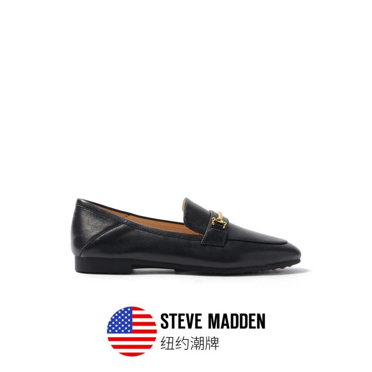 Steve Madden 思美登新款休闲百搭平底休闲一脚蹬乐福鞋女鞋 Ravenna In Black