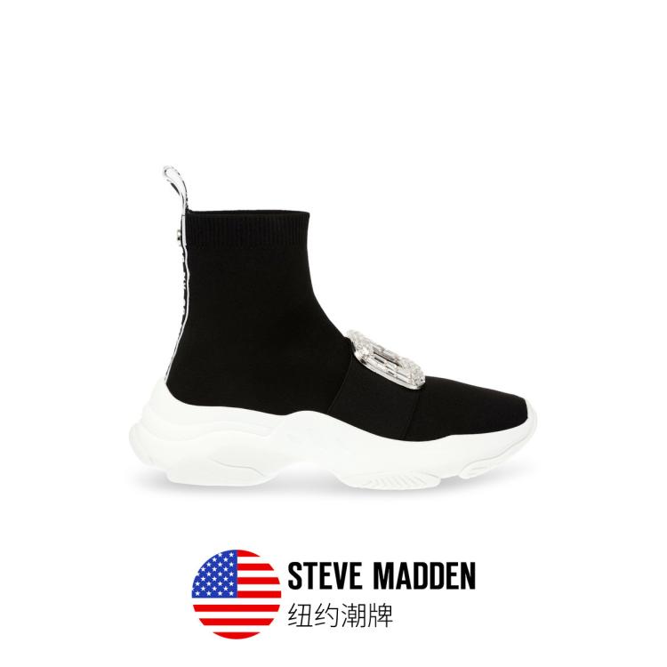 Steve Madden 【厚底增高】思美登冬季袜靴弹力靴女靴marathons In Multi