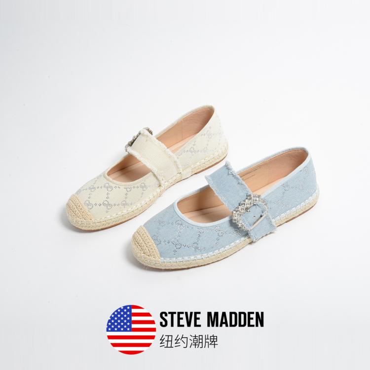 Steve Madden 思美登春夏季舒适休闲平底渔夫鞋一字带俏皮女鞋 Octagon In Multi