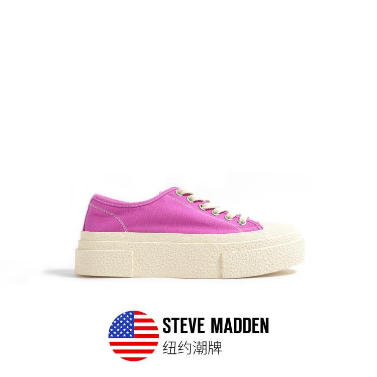Steve Madden 思美登2023夏季新款休闲面包鞋厚底溶解鞋女 Athens In Pink