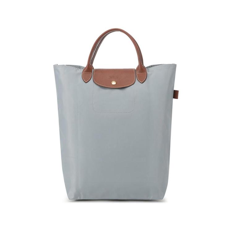 Longchamp 女士中号短柄可折叠托特包手提包