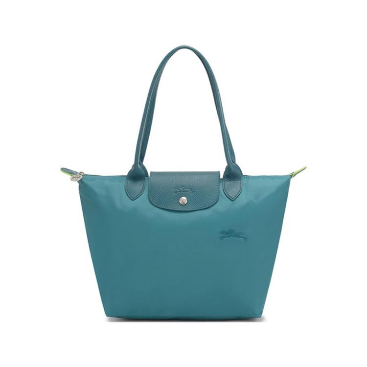 Longchamp 女士中号长柄可折叠饺子包托特包购物袋手提包 In Pattern