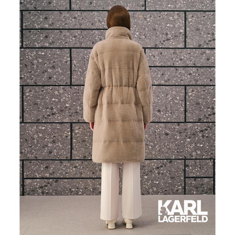 KARL LAGERFELD 【高标90绒】奢华长绒加厚立领长款羽绒服2024冬季