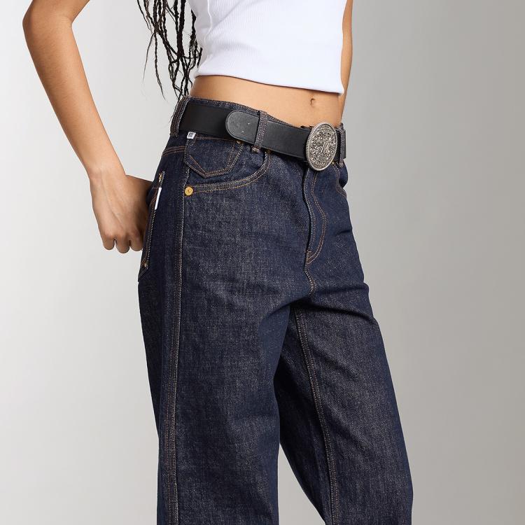 MISS SIXTY Miss Sixty 2024秋款牛仔裤女复古水洗显瘦直筒裤设计感