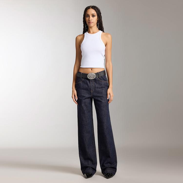 MISS SIXTY Miss Sixty 2024秋款牛仔裤女复古水洗显瘦直筒裤设计感