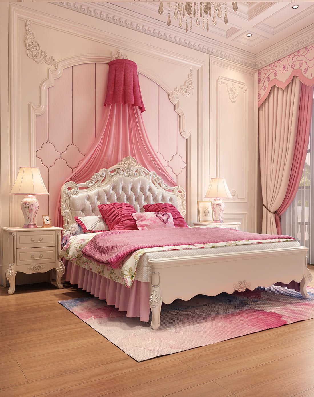 欧式床单人床18米法式家具双人床公主床奢华主卧婚床