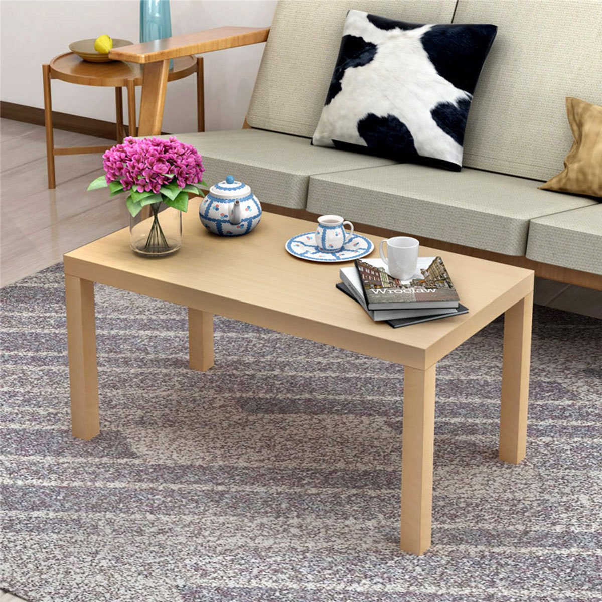 立太家具官方旗舰店简约茶几角几客厅简易木桌小户型沙发边几边桌迷你