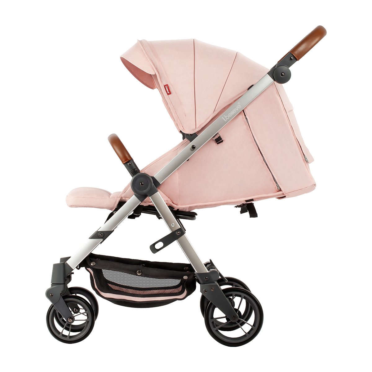 爱贝丽婴儿推车可坐可躺加宽折叠婴儿车宝宝手推车橡胶大轮避震欢途