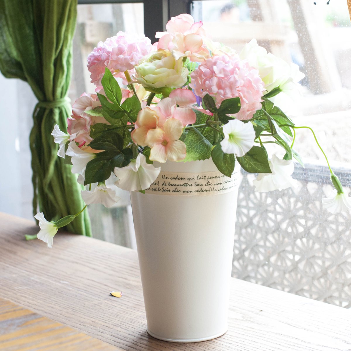 绣球花家居装饰品小清新花瓶套装摆件 正想商家直营 高仿真手工插花 &