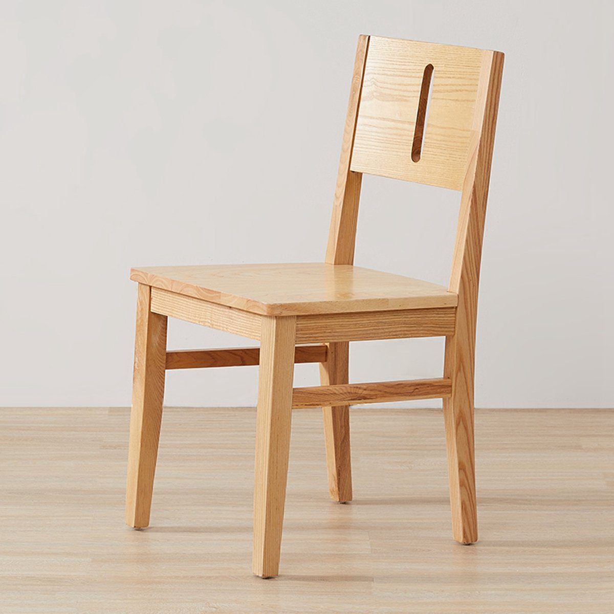 小才子北欧靠背椅子白蜡木家具现代简约餐厅中式餐桌饭桌椅餐椅