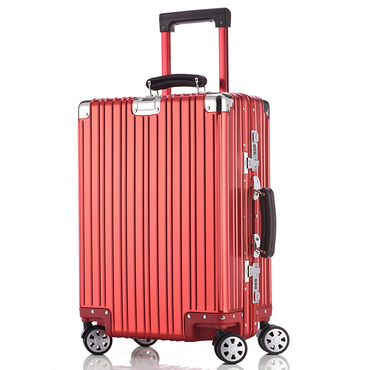 maito全铝镁铝合金拉杆箱20寸24寸复古款旅行箱行李箱商务登机箱