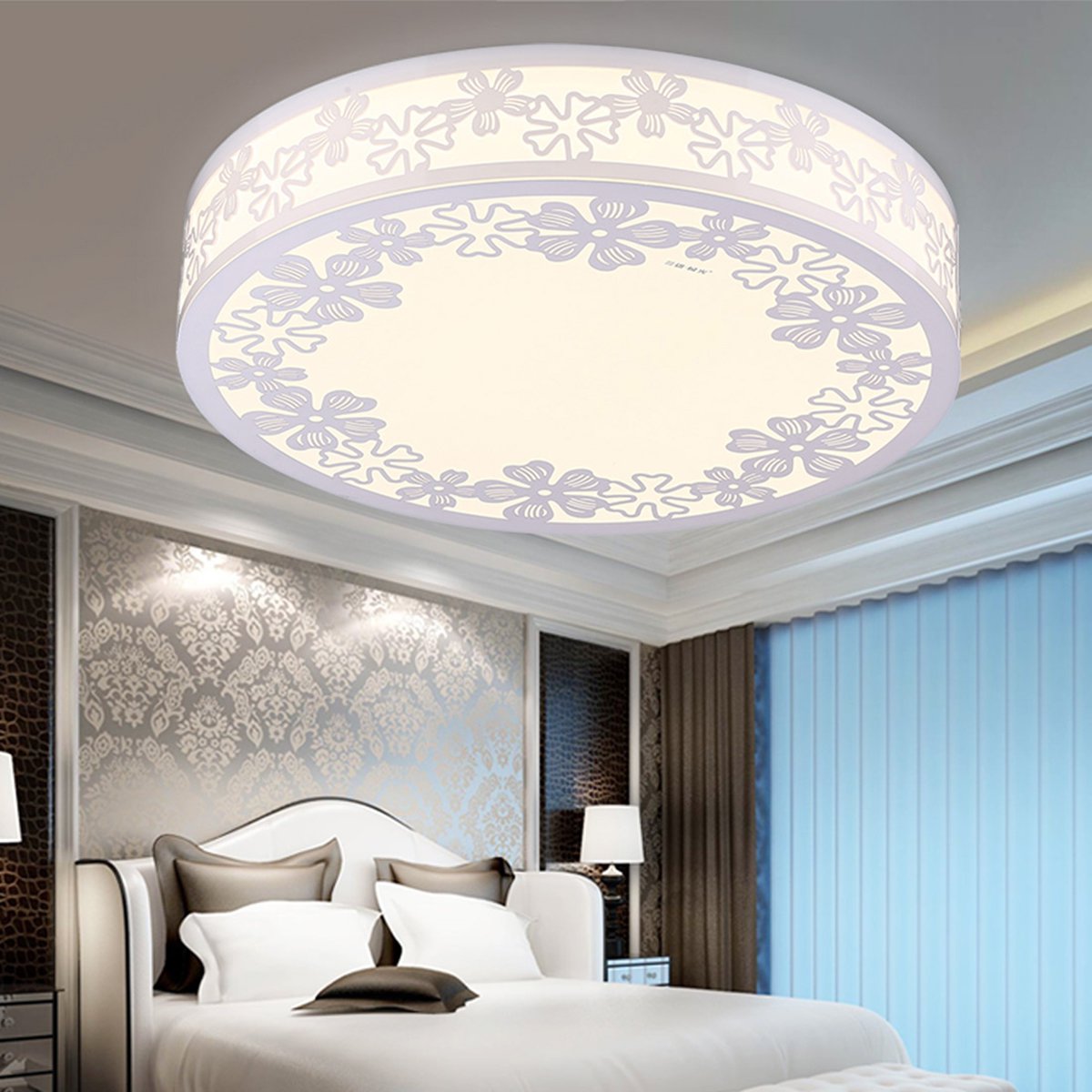 【节能高亮】三雄极光led吸顶灯简约大气雅致卧室灯饰