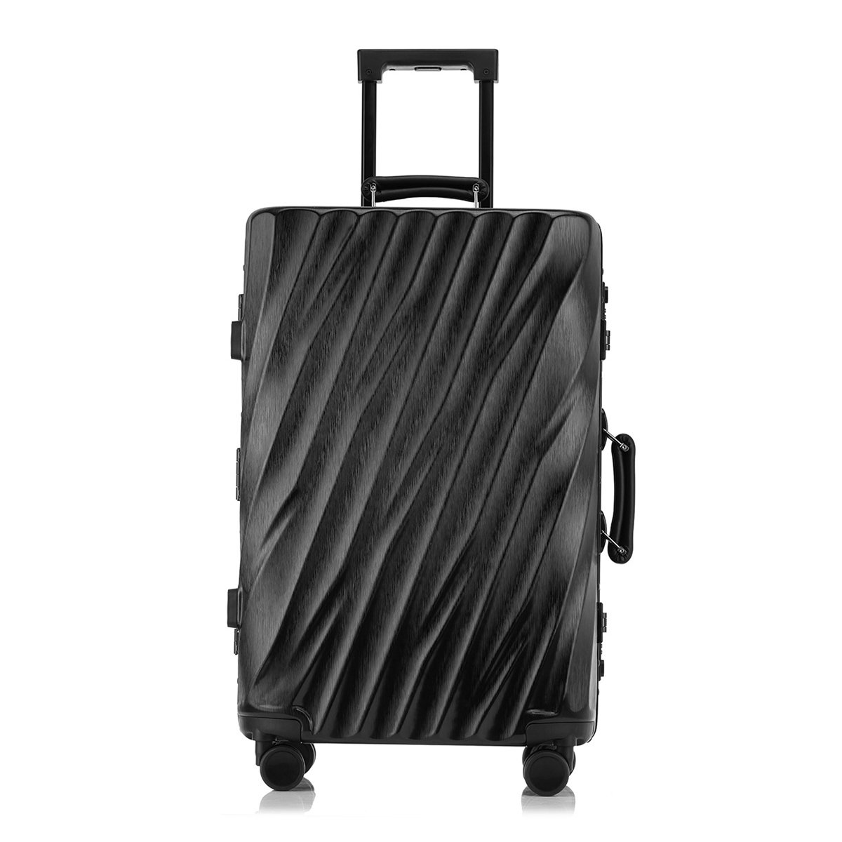 texwood箱包旗舰店复古拉杆箱铝框登机箱万向轮密码箱女学生男旅行箱