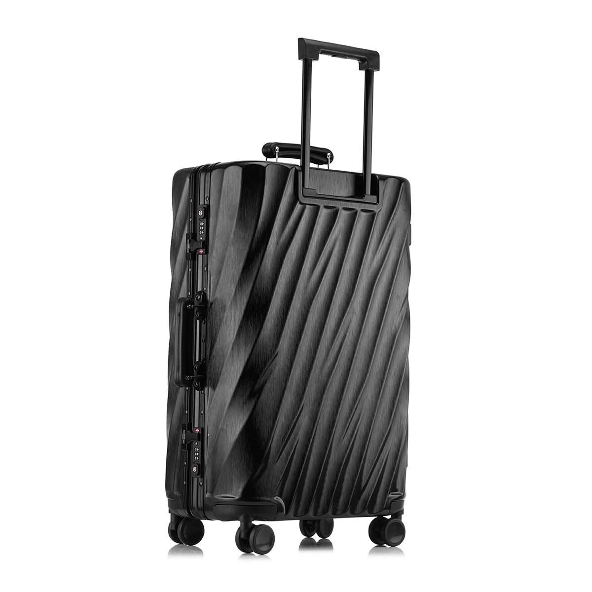 texwood箱包旗舰店复古拉杆箱铝框登机箱万向轮密码箱女学生男旅行箱