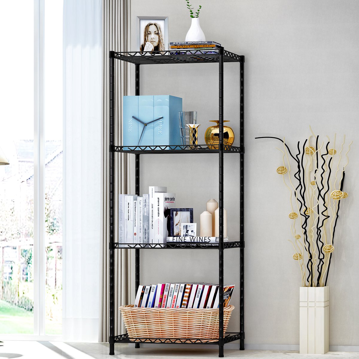 置物架厨房 落地浴室层架 卫生间卧室收纳储物微波炉架子