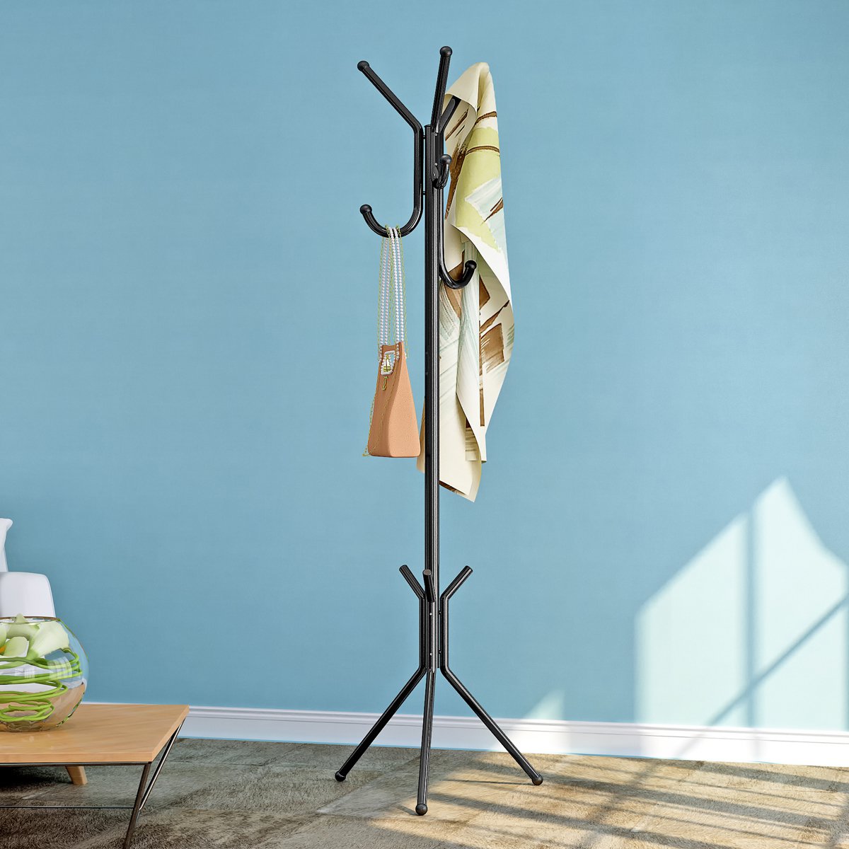卧室铁艺金属衣帽架 落地时尚创意衣服架 挂衣架