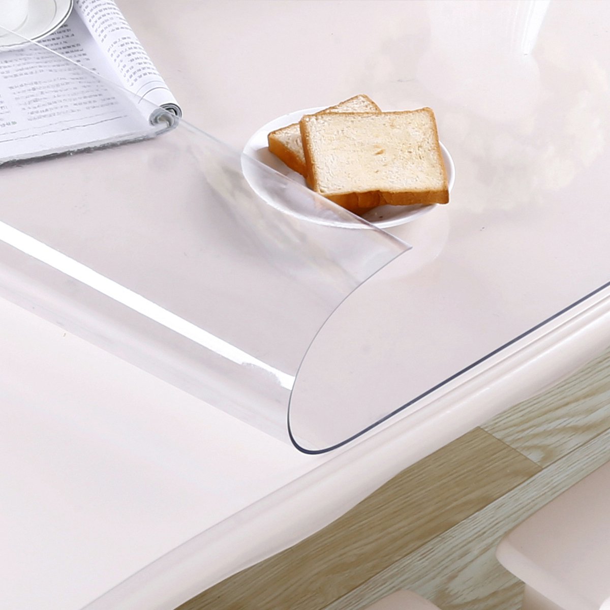 无味软玻璃圆桌布酒店pvc防水防烫防油免洗透明桌垫圆形餐桌台布