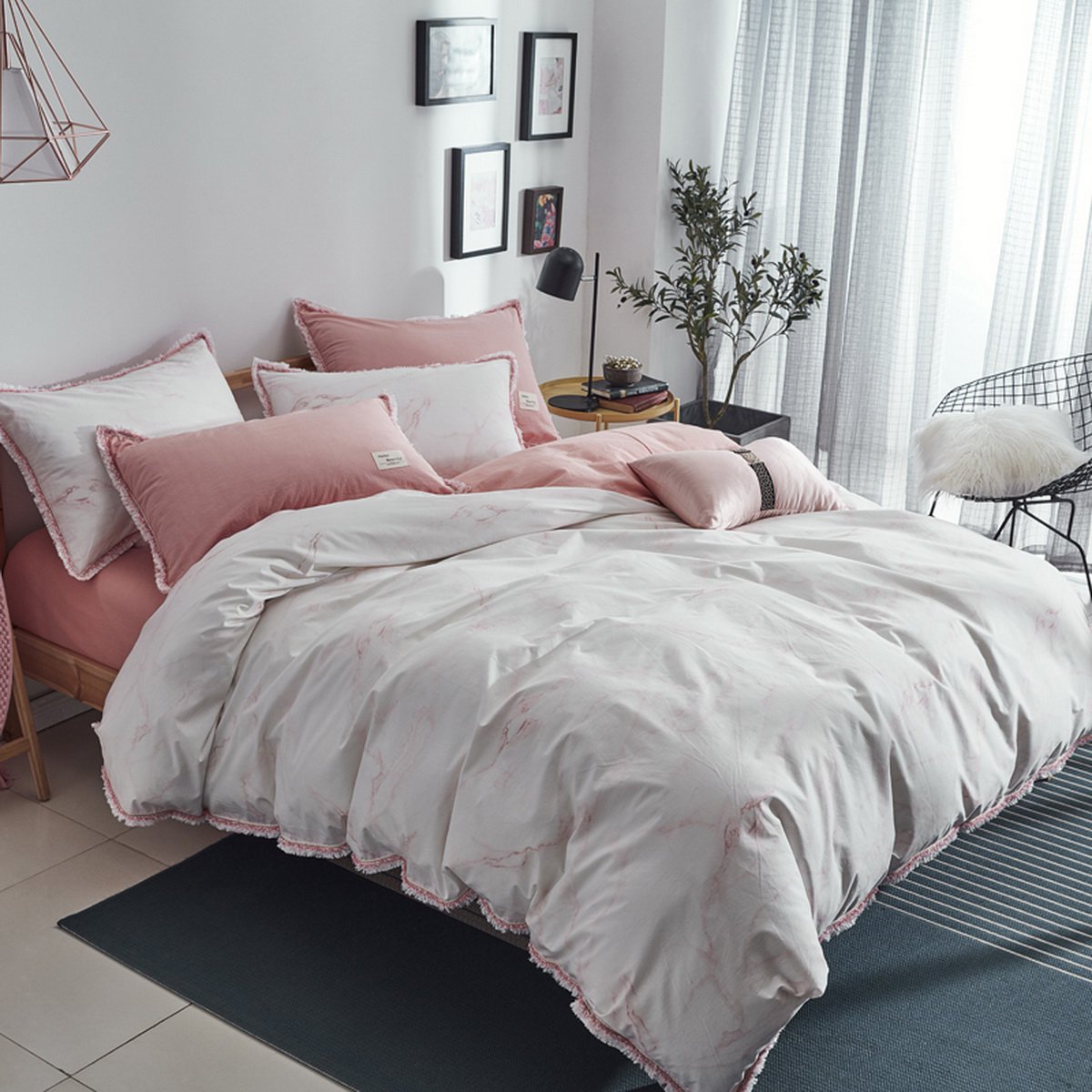 5m套件宿舍被套床单高支高密床笠款四件套