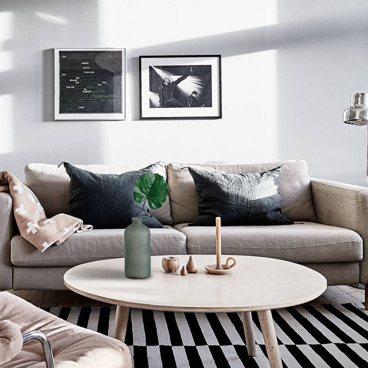 创意花瓶摆件玻璃客厅透明插花鲜简约现代北欧电视柜摆设小装饰品