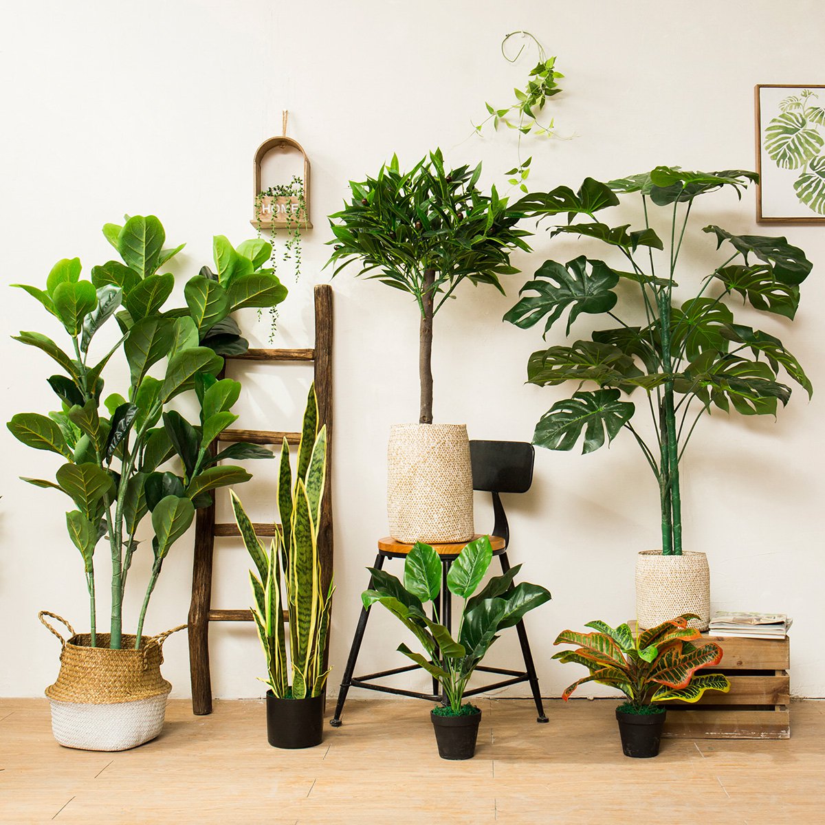 北欧仿真植物创意假盆栽室内客厅四季大型摆设绿植假花装饰品摆件