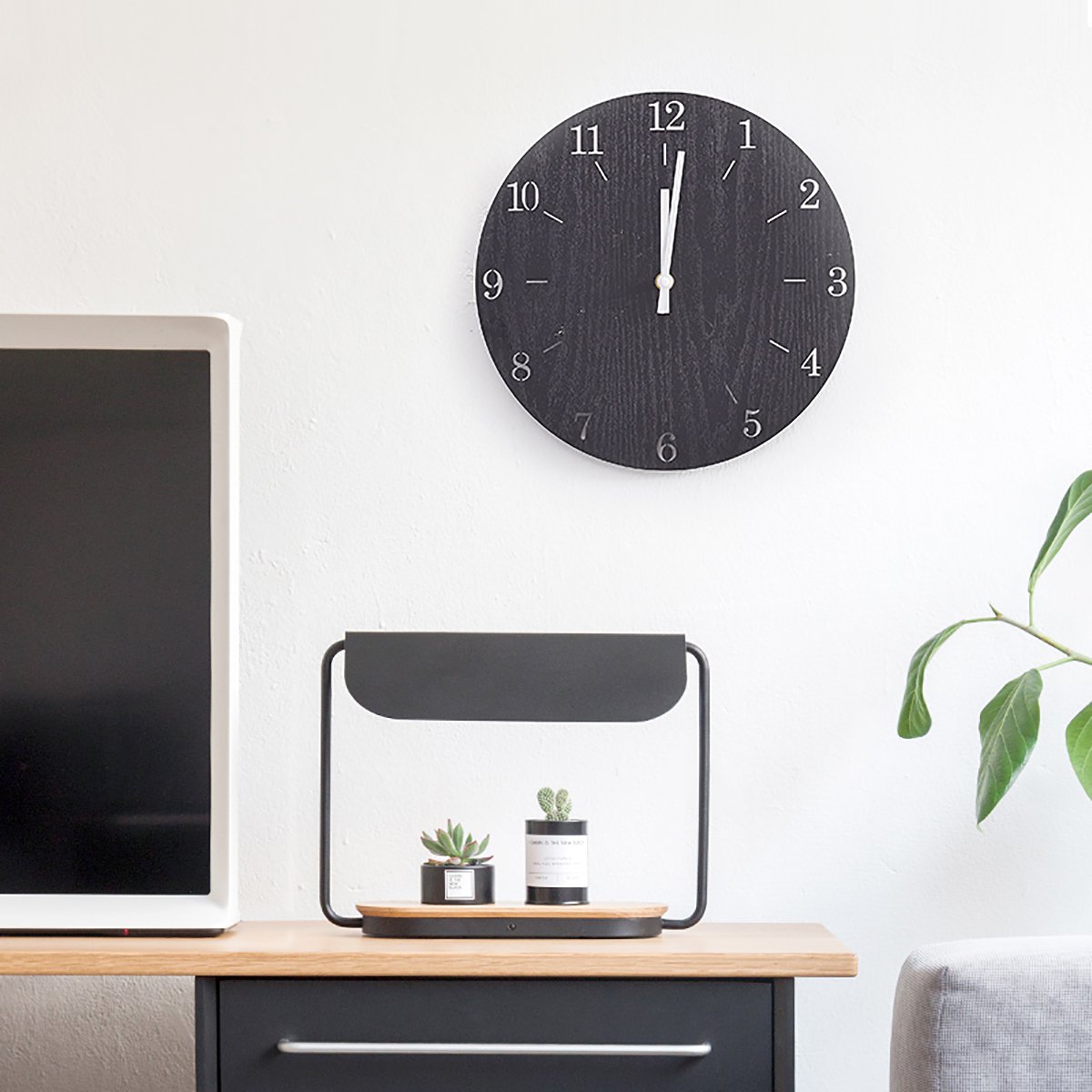 北欧风创意时钟个性奶茶店墙上墙面装饰品挂钟房间墙壁简约闹钟挂饰小