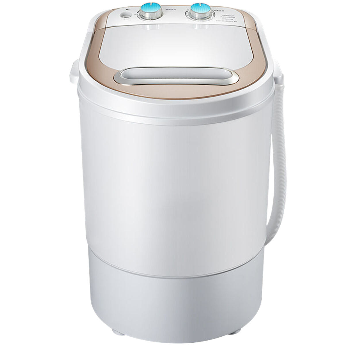 韩国现代xpb40-288d 小型儿童迷你蓝光抑菌单桶半自动洗衣机