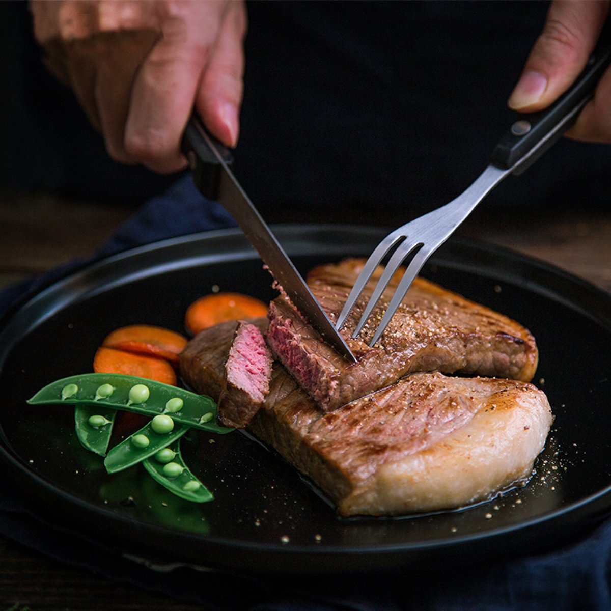 德国法克曼fackelmann 西餐餐具 不锈钢牛排刀牛排叉西餐刀叉套装标准